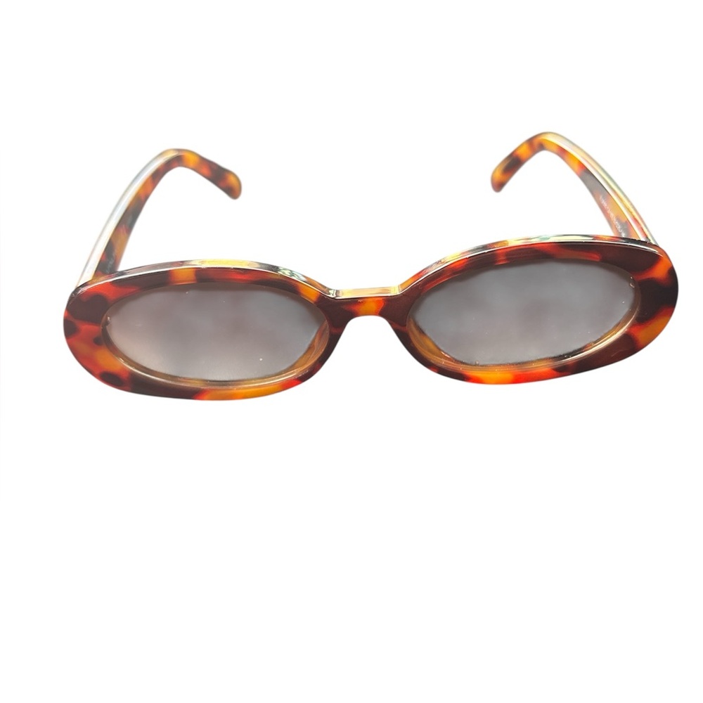 VanLinker Tortoise Shell Oval Sunglasses small mi… - image 1